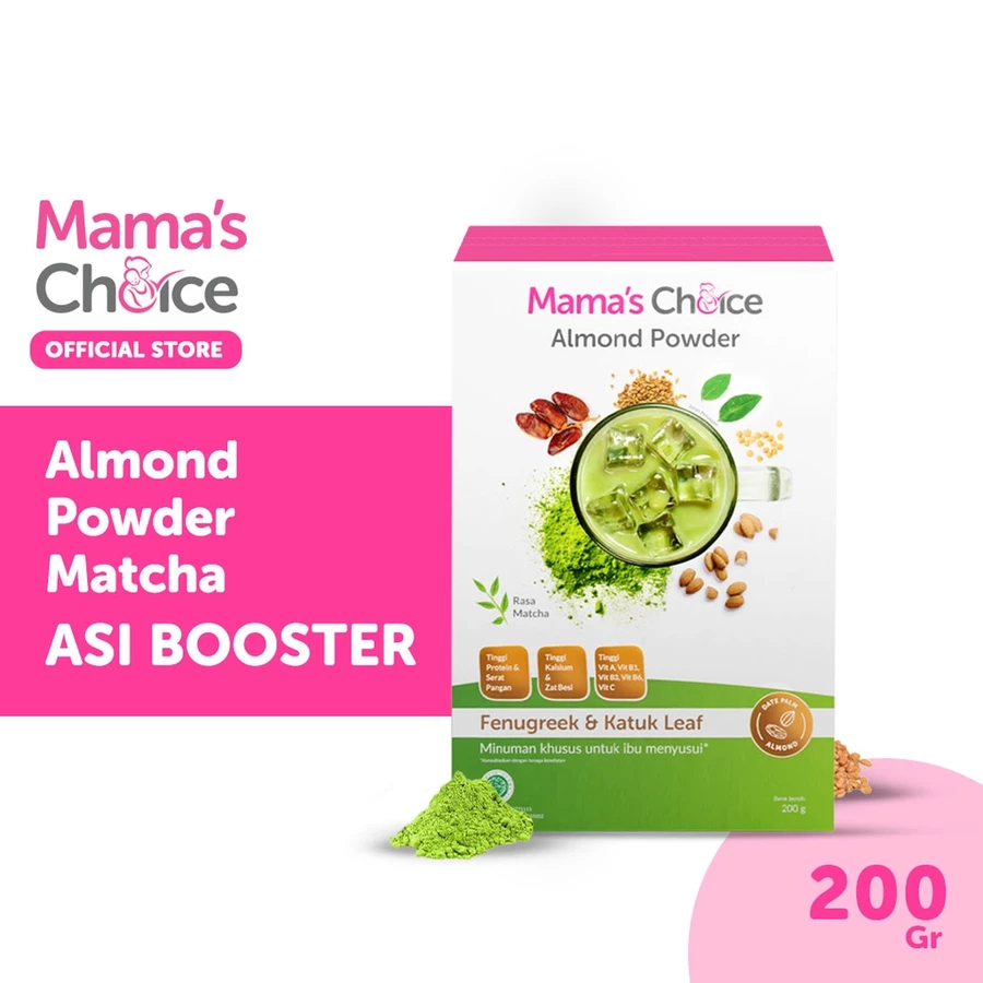 Mamac Distribusi Indo Mama’s Choice Almond Powder Rasa Matcha