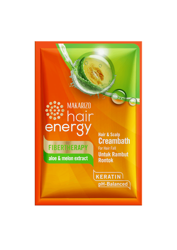Makarizo Hair Energy Fibertherapy Hair & Scalp Creambath Aloe & Melon 3