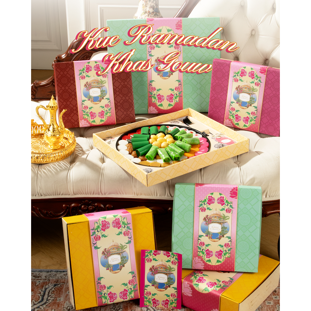  Gouw Heritage Box Set of 86pcs Kue Tampah & Jajanan Pasar + Topper Birthday