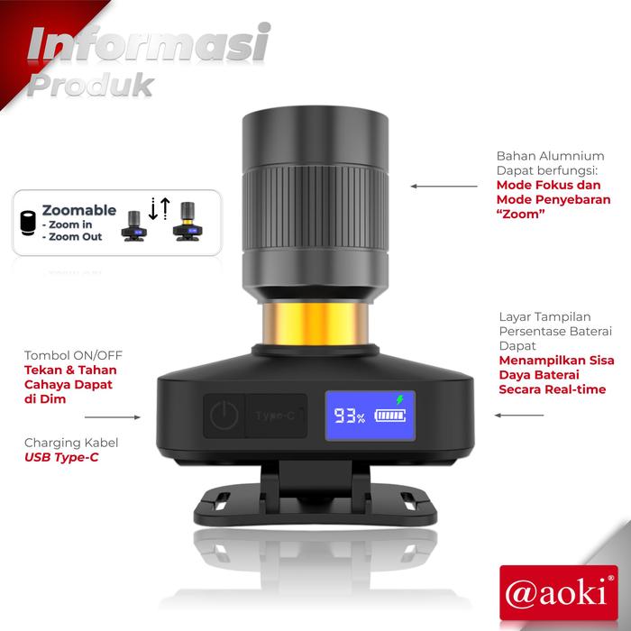 AOKI AOKI Senter Kepala Laser AK-3501A