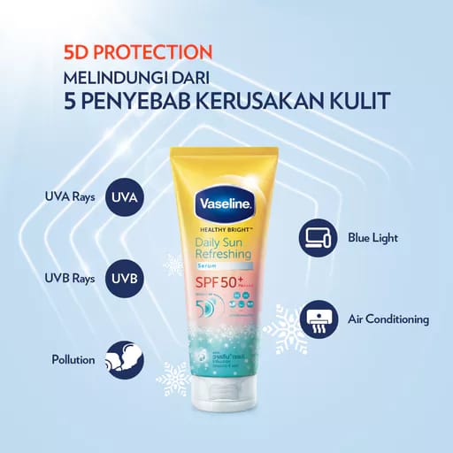 Unilever Indonesia Vaseline® Healthy Bright™ Daily Sun Refreshing Serum SPF 50+ PA++++