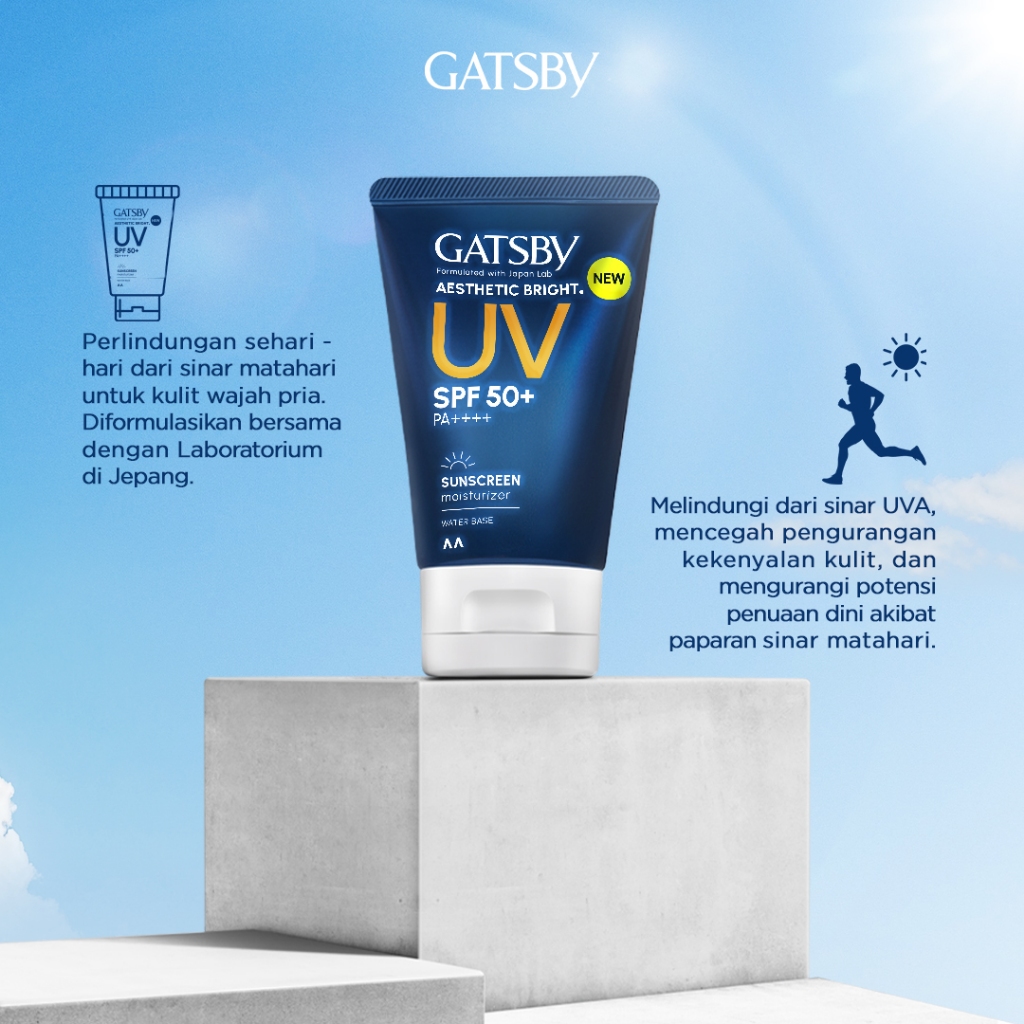 Mandom Indonesia Gatsby Aesthetic Bright UV SPF 50+ PA ++++