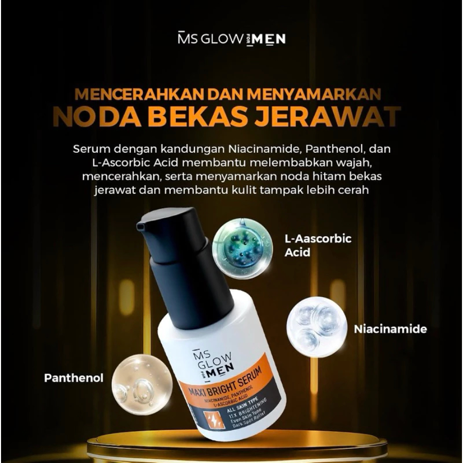 Kosmetika Cantik Indonesia MS Glow For Men Maxi Bright Serum 