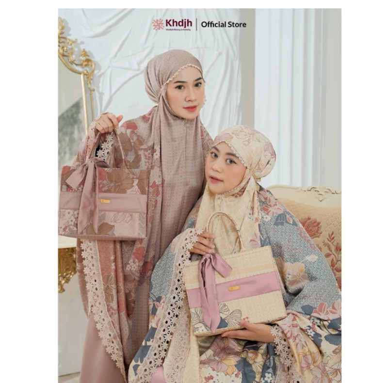 KhadijahLabel Hampers Mukena Set Dewasa Jumbo Arunika Spesial Gift 3