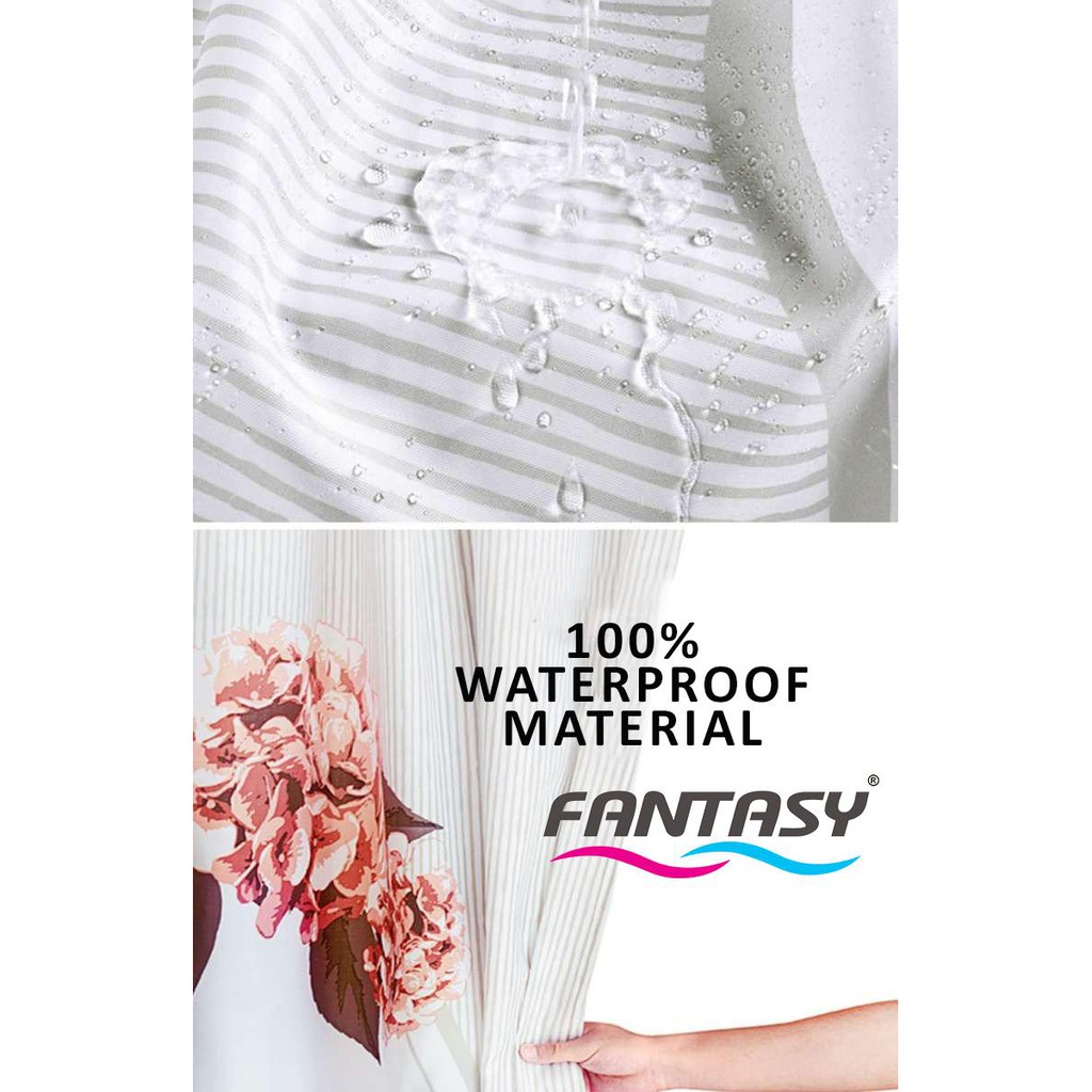Polyester Tirai Kamar Mandi 4