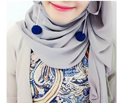  Anting Pompom Hijab Extra Small