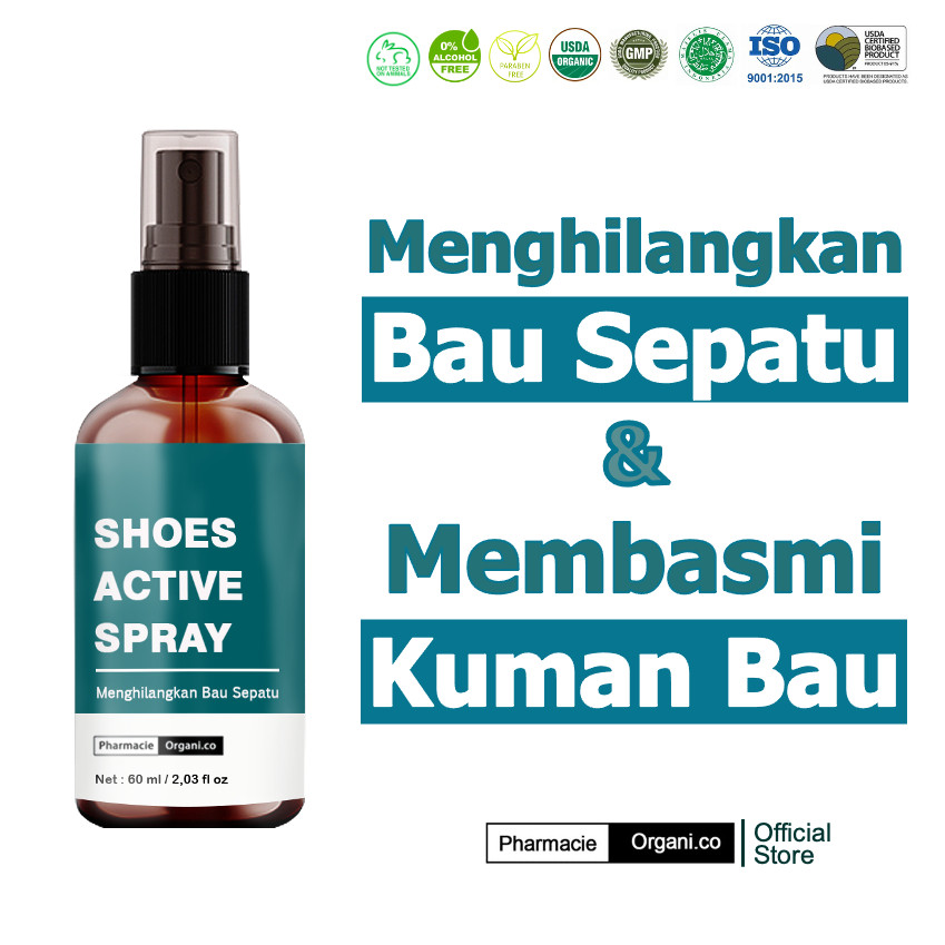 Anvita Pharma Indonesia Pharmacie Organi.co Shoes Active Spray