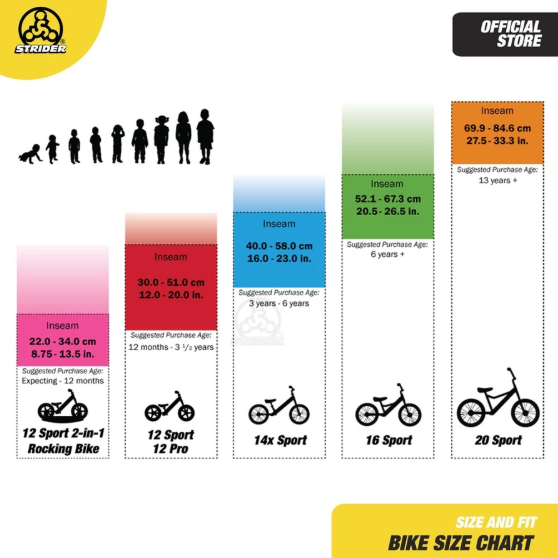 Strider Sports International Strider 12 Pro Metallic Aqua Blue   ST-P4AQ