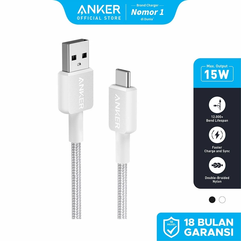 Anker Innovations Anker 322 PowerLine USB C to Lightning Cable 6ft/1.8m 60W A81B6