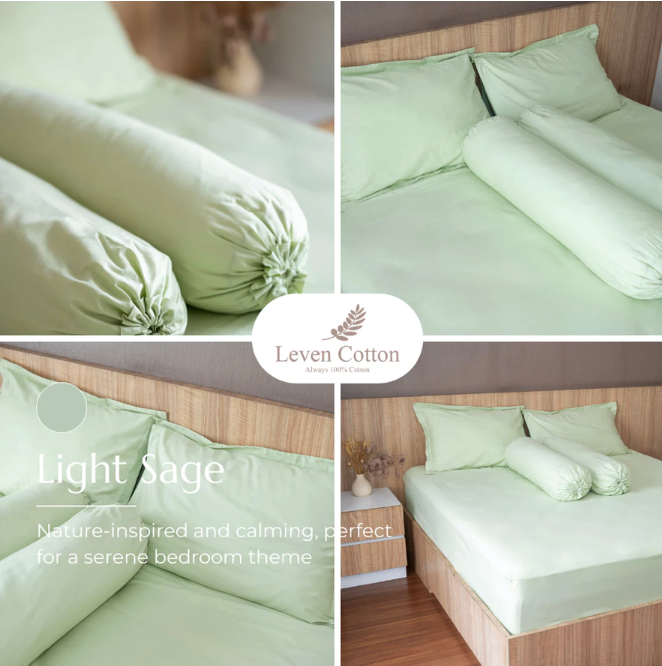 Leven Cotton Leven Cotton Earth Collection Light Sage