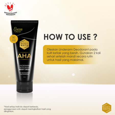 Javinci Berkat Kreatif Sentosa Body White AHA Underarm Deodorant Bright Cream