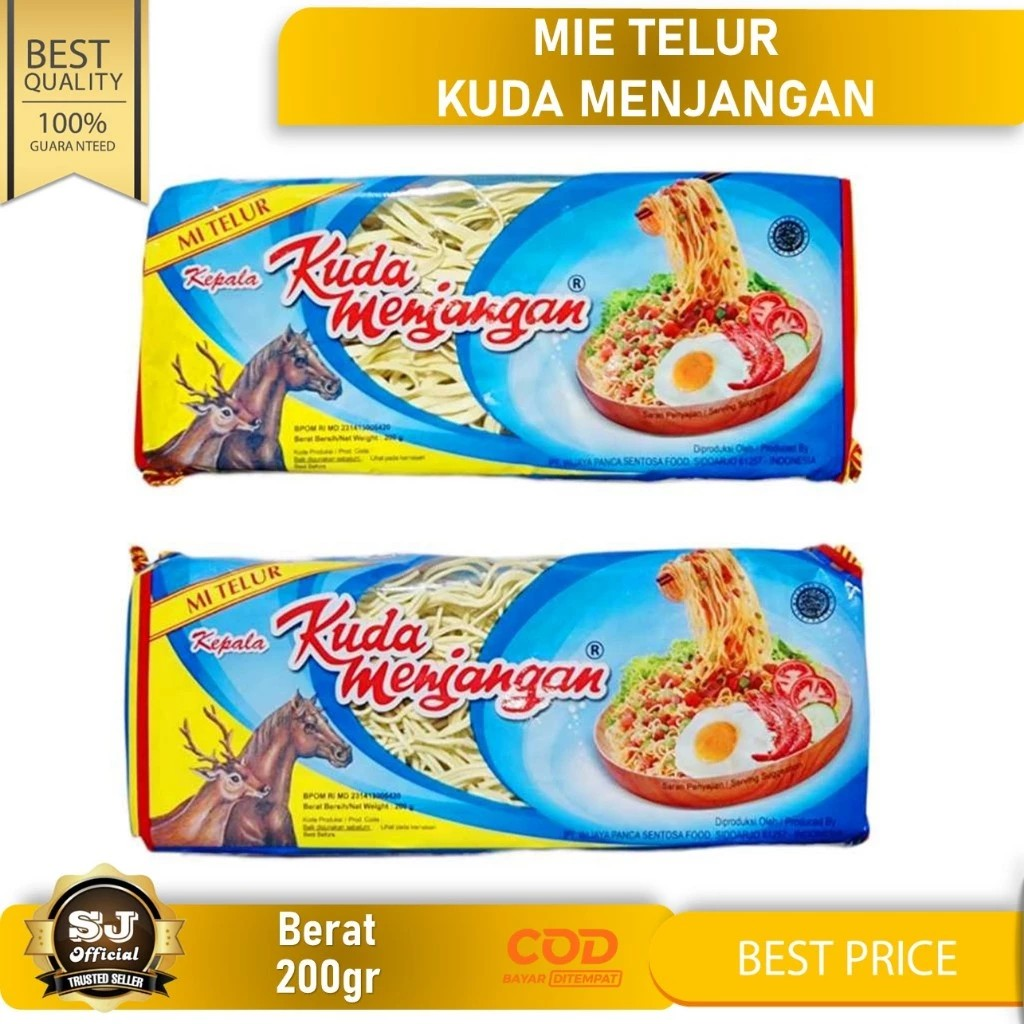 Wijaya Panca Sentosa Food Kepala Kuda Menjangan Mie Telur Lebar