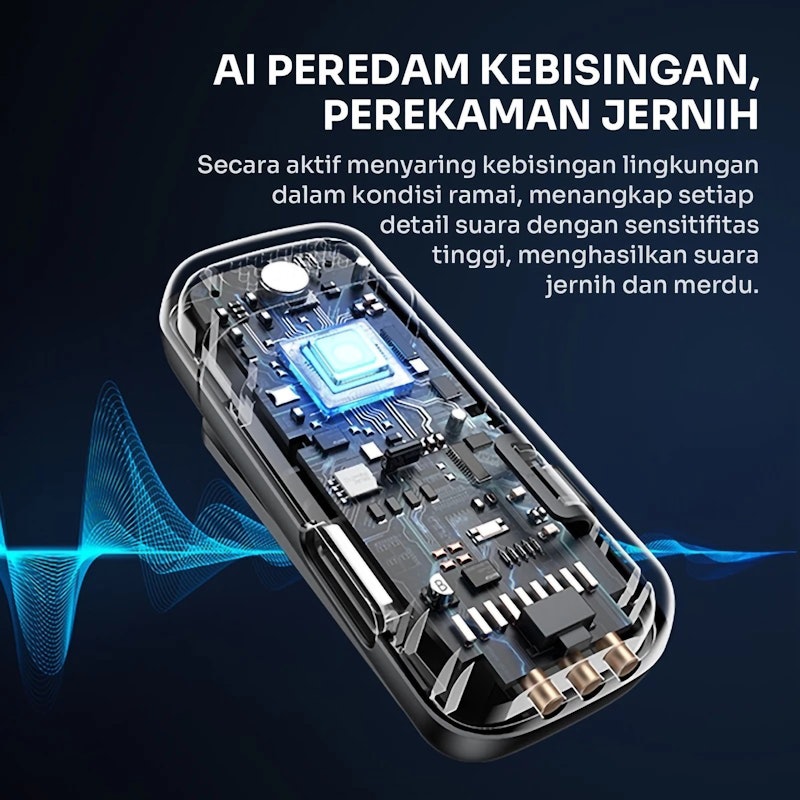 ROBOT Microphone Clip Nirkabel Lavalier RS20