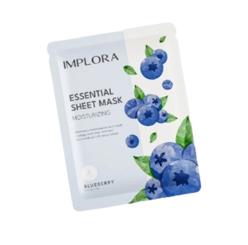 Essential Sheet Mask Moisturizing Blueberry 1