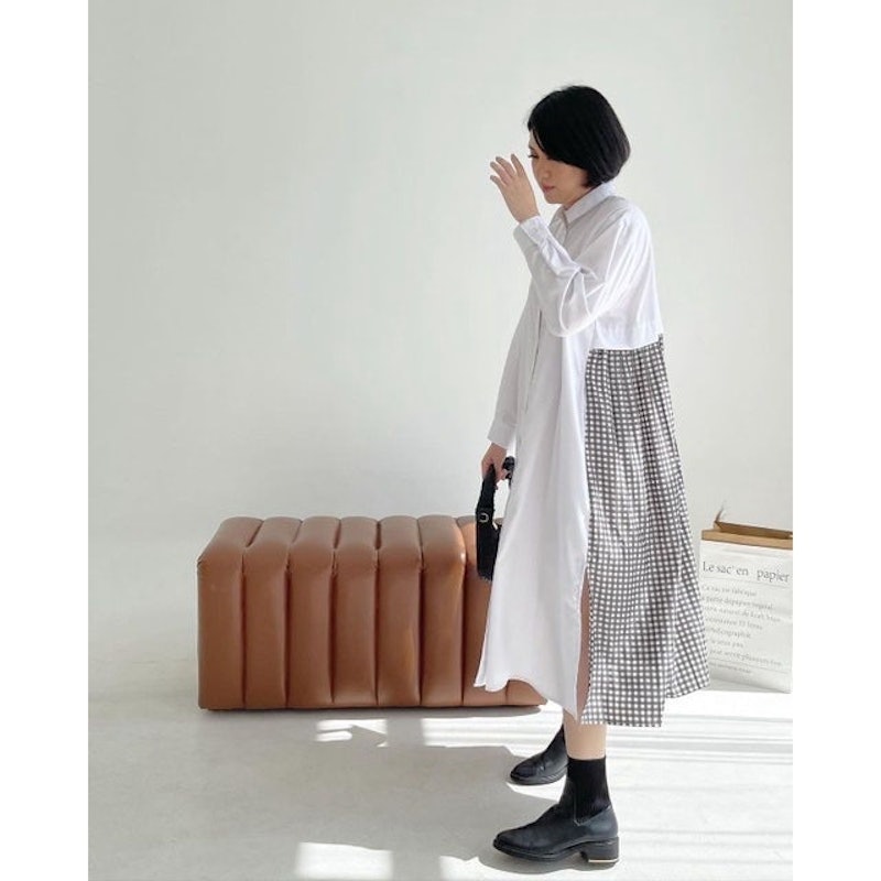 Two Tone Long Shirt 4