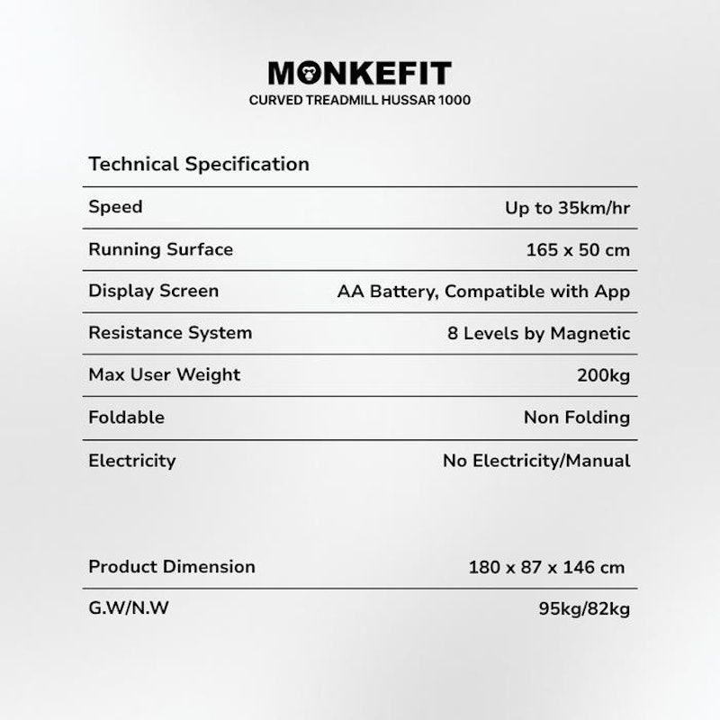 Monkefit Curve Treadmill 4