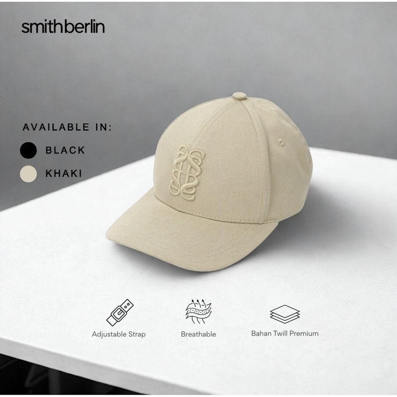 Smith Berlin Topi Baseball Pria Motif Bordir Brad 5