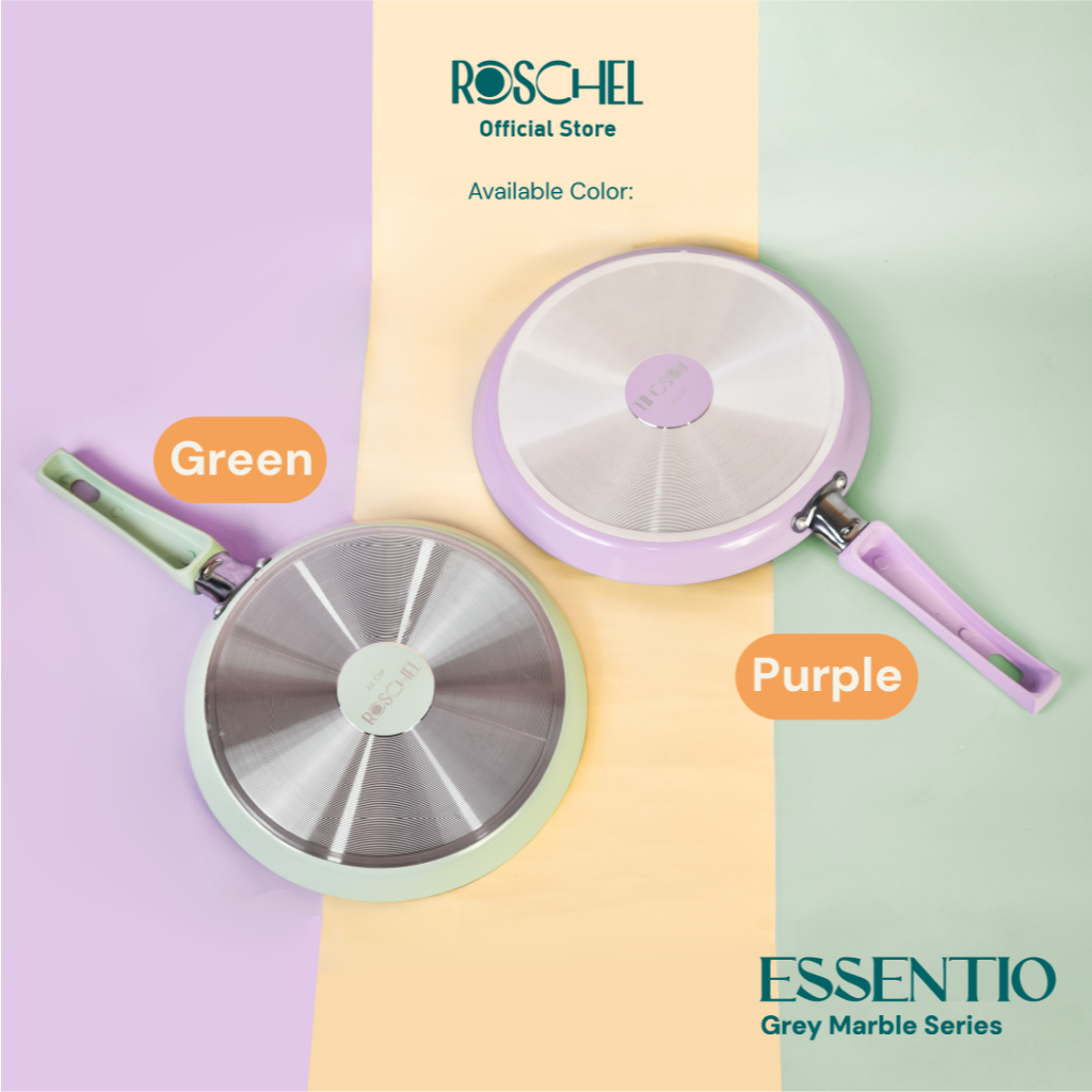 Roschel  Roschel Essentio Grey Marble Series Crepes Pan