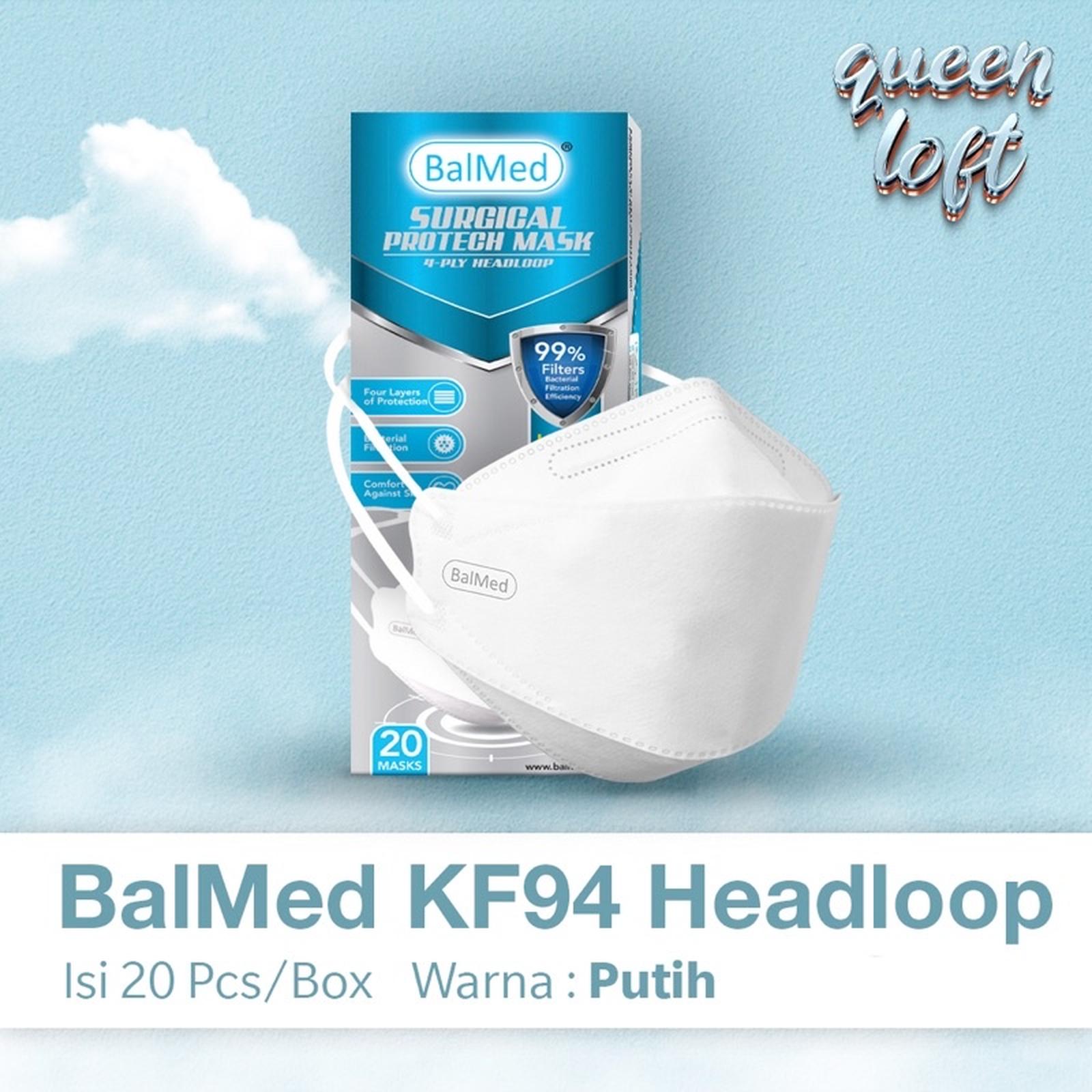 Balaraja Metalindo BalMed Surgical Protech Mask KF94 Headloop