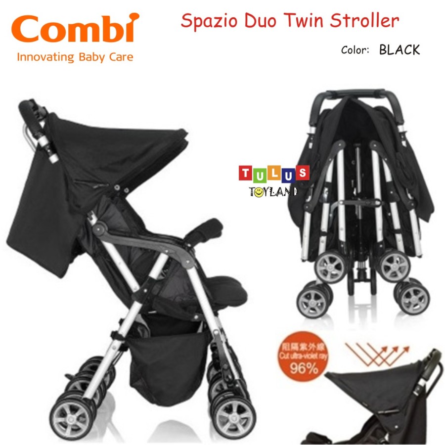 Combi Spazio Duo Compact 2 Go Twin Stroller 3