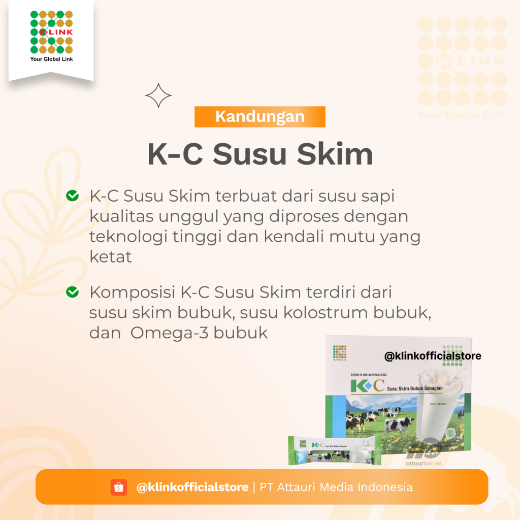 K-C Susu Skim Bubuk Sebagian 15 gram