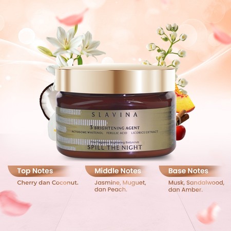  RANS Kosmetika Indonesia SLAVINA Body Scrub Spill the Night