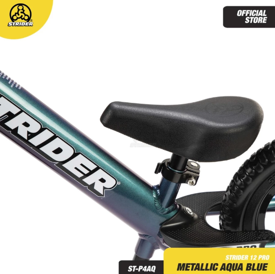 Strider Sports International Strider 12 Pro Metallic Aqua Blue   ST-P4AQ