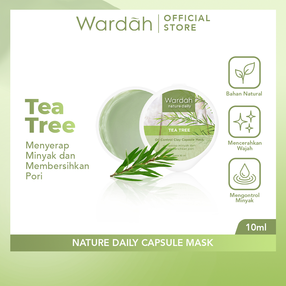 Wardah Nature Daily Capsule Mask Tea Tree