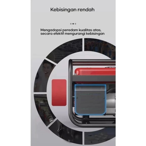 Reaim Mesin Genset Bensin Portable 650W 3