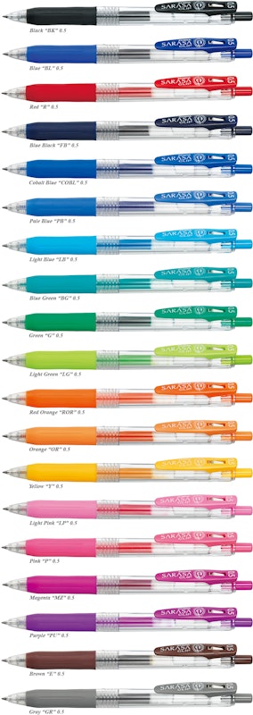 Zebra Gel Pen Pulpen Sarasa Clip 0.5 mm 1