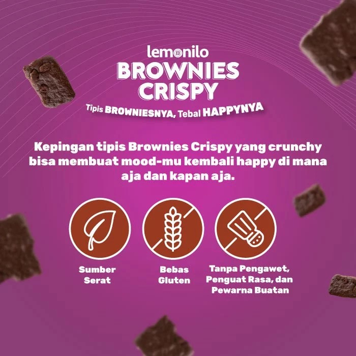 Lemonilo Indonesia Sehat Lemonilo Brownies Crispy Chocochips