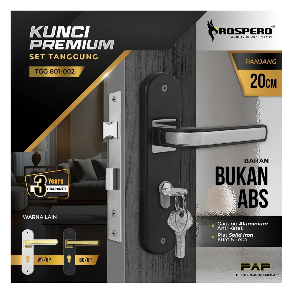 Prospero Handle Kunci Pintu Rumah 3
