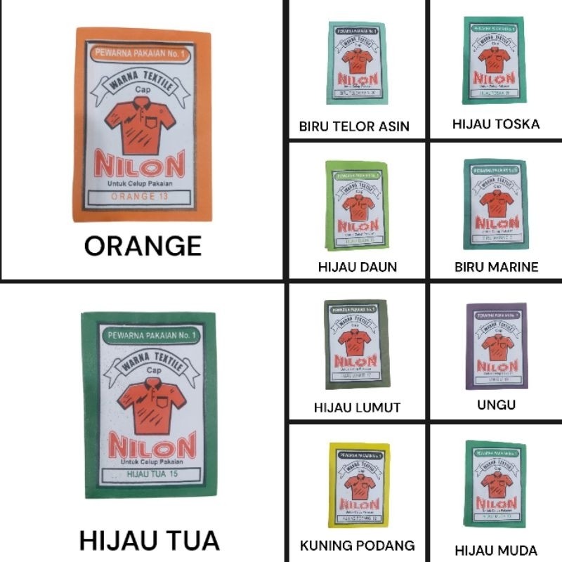  Cap Nilon Warna Textile