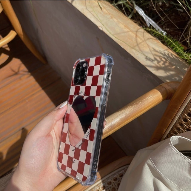  Warm Chessboard Mirror Case Checkered Collection