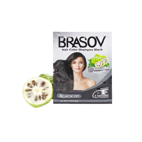BRASOV ｜ Hair Color Shampoo Black 01