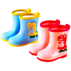 Rain Boots Dinosaurus Happy
