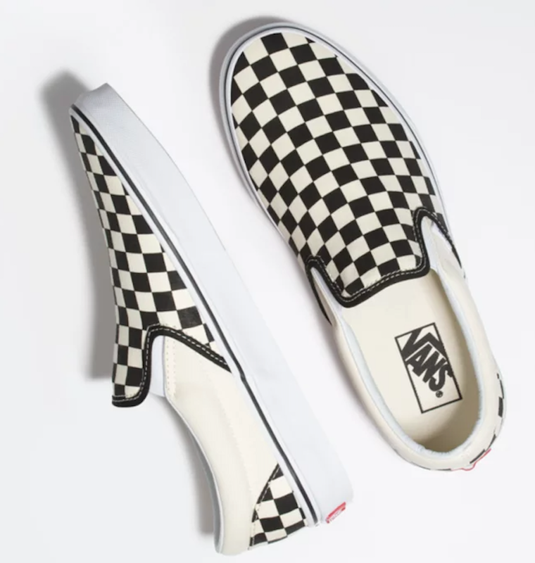 Checkerboard Slip-On Black/Off White 4
