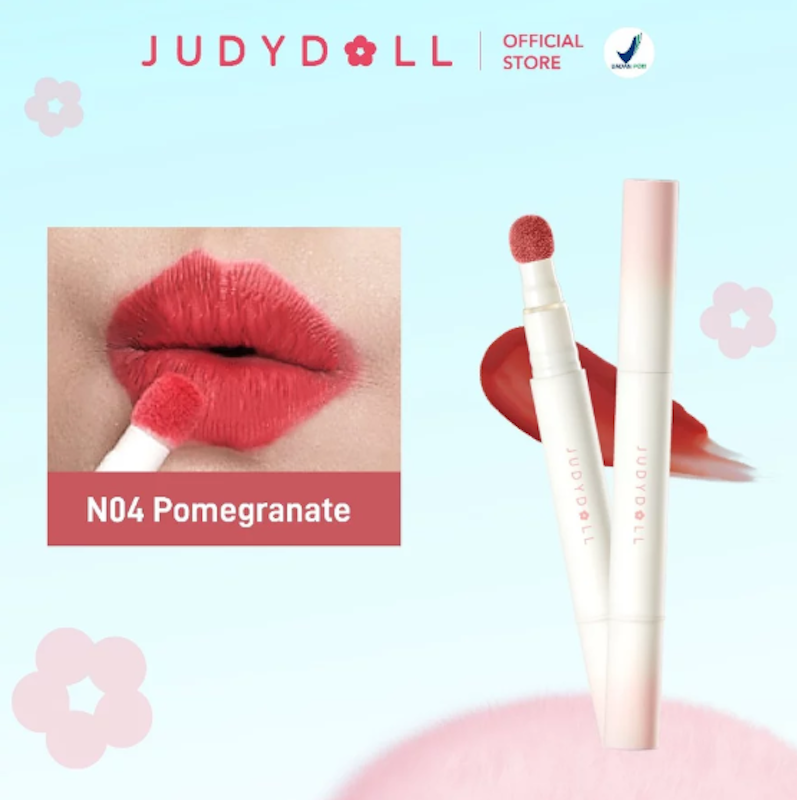 Judydoll Lip Cushion Matte Lip Cream N04 Pomegranate 2