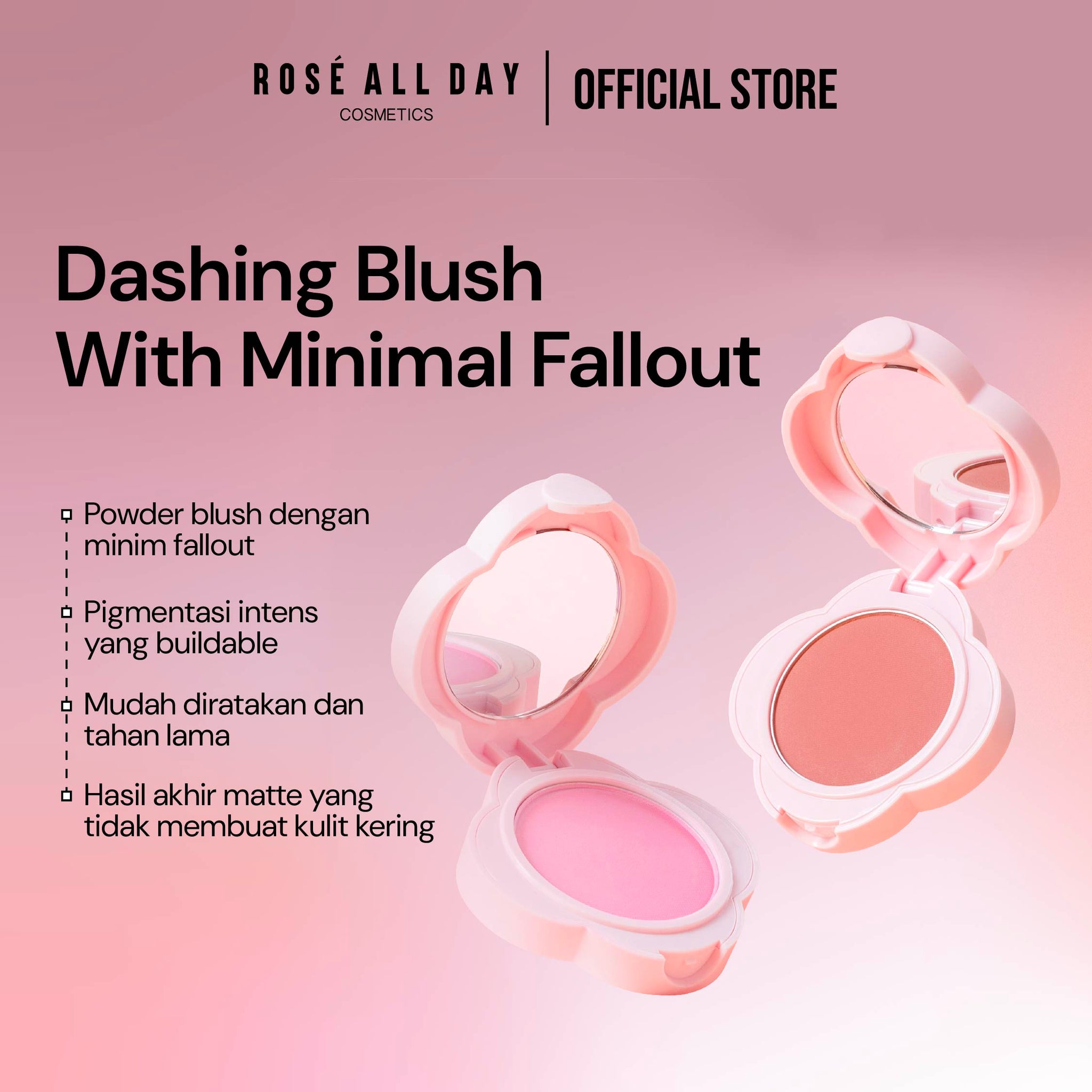 Rosé All Day  Cheeky Veil Powder Blush