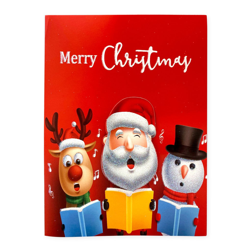 Greeting Card Natal Musik & Lampu 3