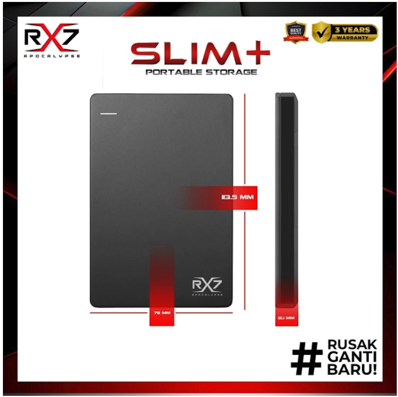 RX7 Apocalypse Slim+ Portable Storage 1TB 4