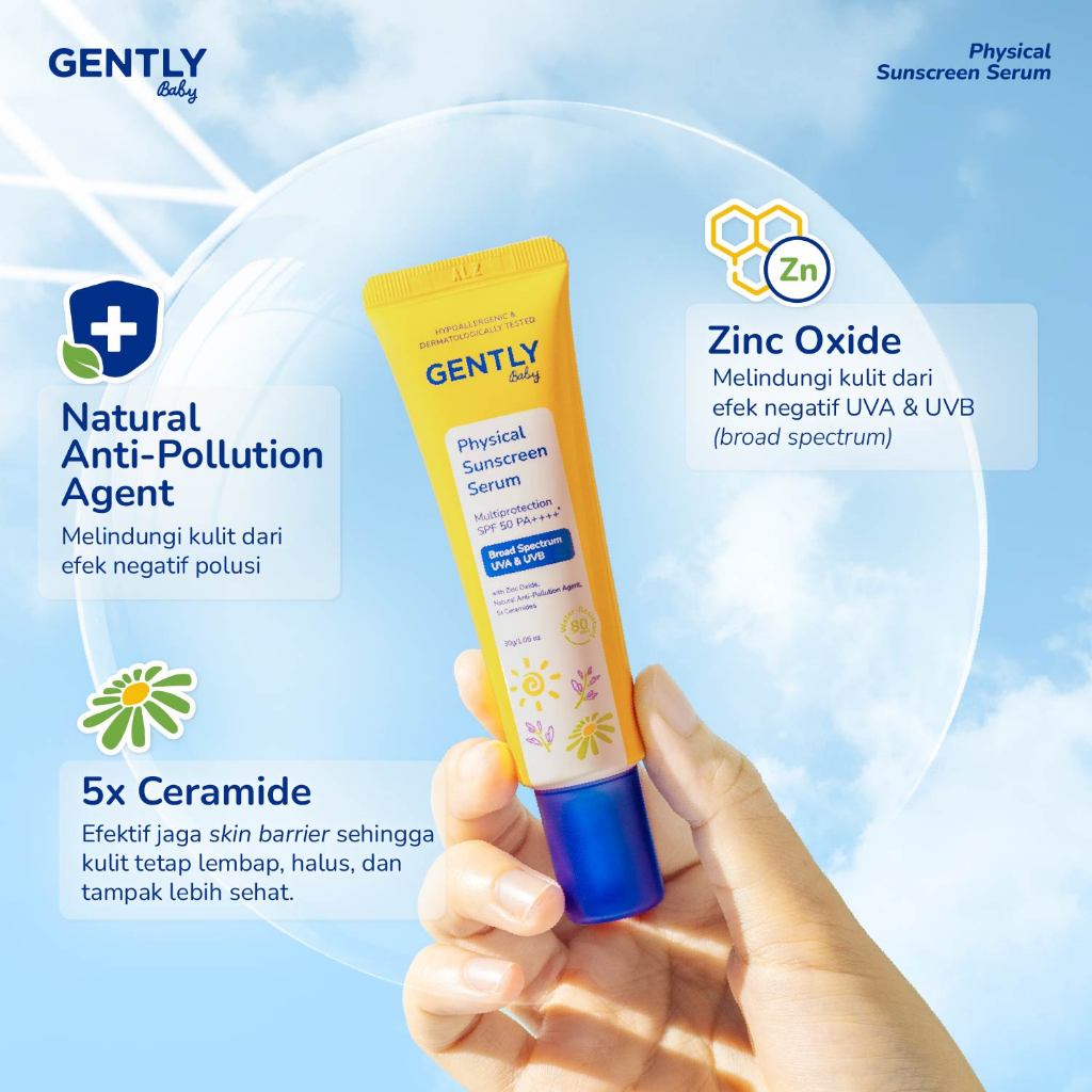 Inovasi Teknologi Untung Berkah GENTLY Baby Physical Sunscreen Serum