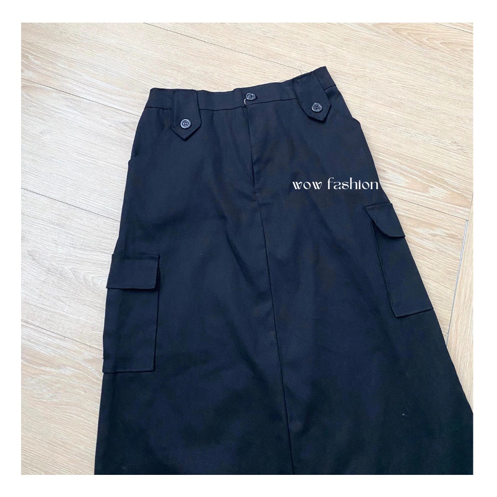  WOW Maira Rok Cargo Skirt Korean Style