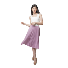 Vamos Midi Pleat Skirt