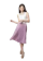Clouwny Vamos Midi Pleat Skirt 1