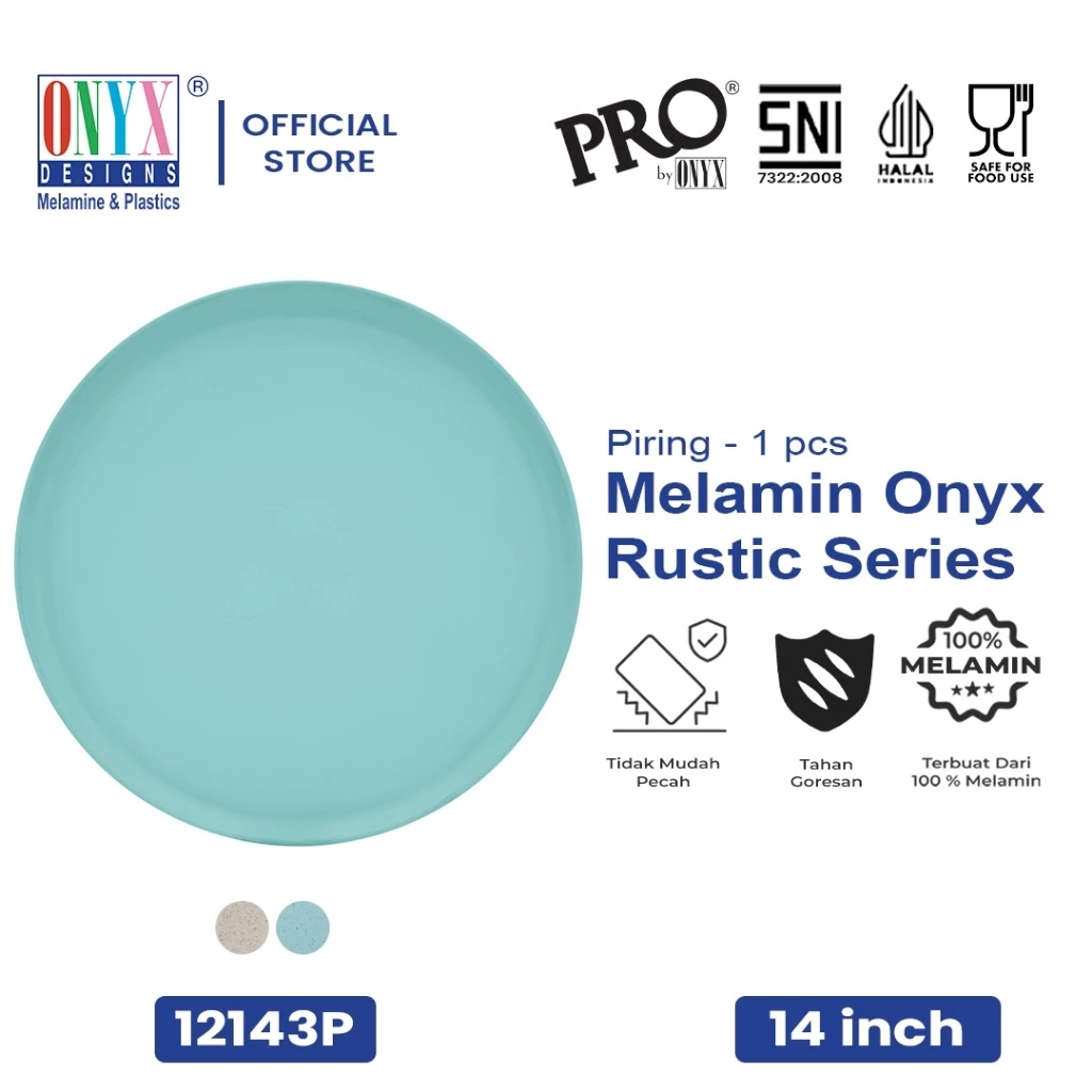 Presindo Central ONYX DESIGNS™ Piring Melamin Saji Besar Rustic Series  12143P