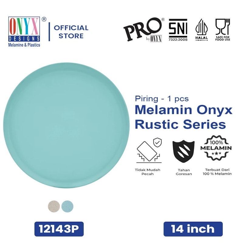 ONYX DESIGNS™ Piring Melamin Saji Besar Rustic Series 5