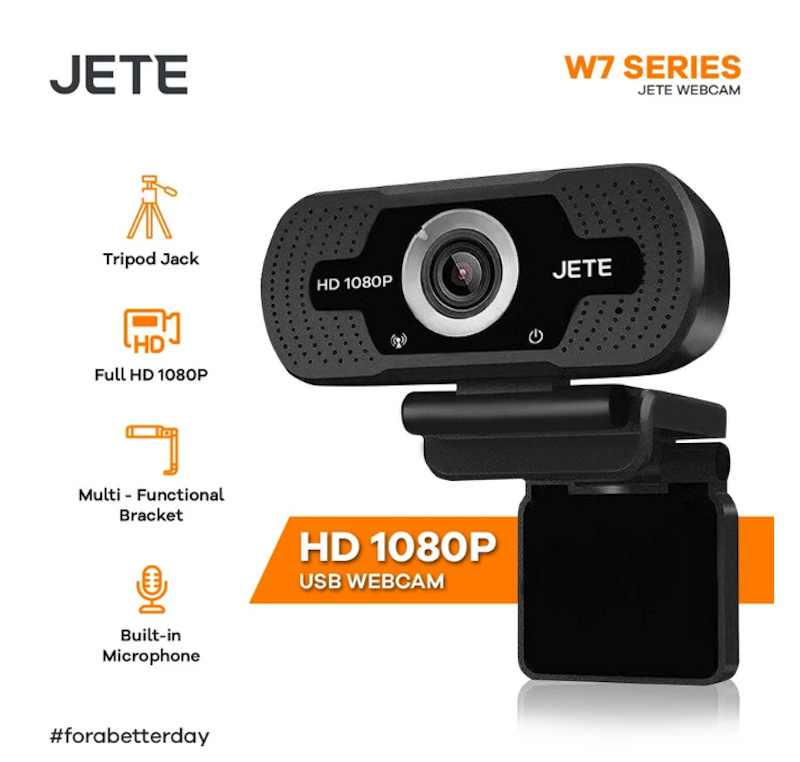 JETE Webcam Full HD 1080px 3