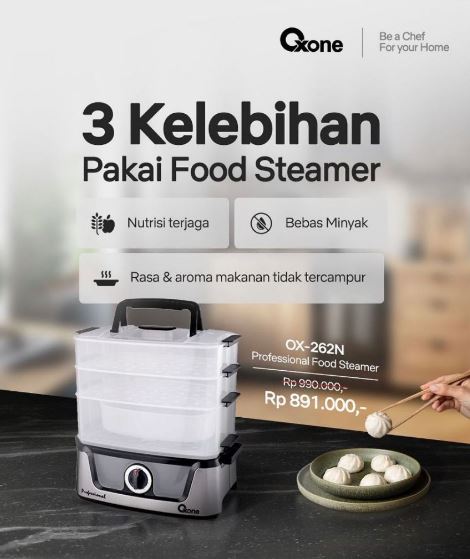 Octa Utama Oxone Multi Food Steamer  OX262N 
