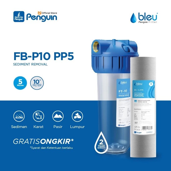 Penguin Bleu Water Filter 5
